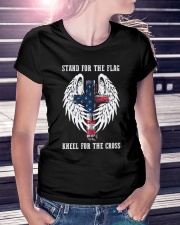 STAND FOR THE FLAG - WARRIOR OF CHRIST Ladies T-Shirt lifestyle-women-crewneck-front-7