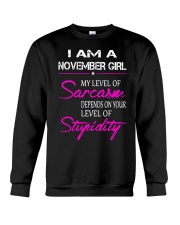 I AM A NOVEMBER GIRL Crewneck Sweatshirt thumbnail