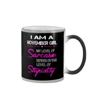 I AM A NOVEMBER GIRL Color Changing Mug thumbnail