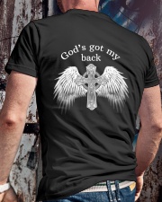 GOD'S GOT MY BACK - WARRIOR OF CHRIST Classic T-Shirt lifestyle-mens-crewneck-back-2