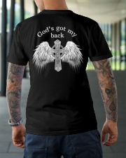 GOD'S GOT MY BACK - WARRIOR OF CHRIST Classic T-Shirt lifestyle-mens-crewneck-back-3