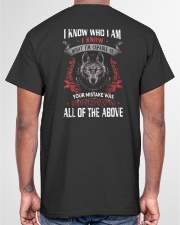 WOLVES - I KNOW WHO I AM Classic T-Shirt garment-tshirt-unisex-back-04