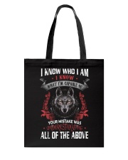 WOLVES - I KNOW WHO I AM Tote Bag thumbnail