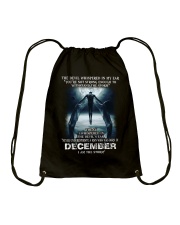 DEVIL WHISPERED - DECEMBER Drawstring Bag thumbnail