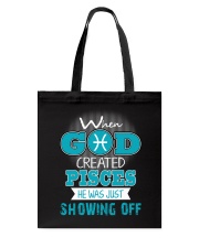 WHEN GOD REATED PISCES Tote Bag thumbnail