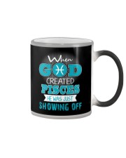 WHEN GOD REATED PISCES Color Changing Mug thumbnail