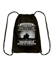 GOD BLESSED ME WITH AN ANGEL MY AWESOME DAUGHTER Drawstring Bag thumbnail