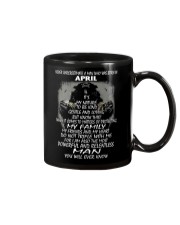 NEVER UNDERESTIMATE A MAN WHO WAS BORN IN APRIL Mug thumbnail