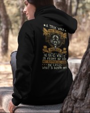 WOLVES - A TRUE WOLF Hooded Sweatshirt apparel-hooded-sweatshirt-lifestyle-06