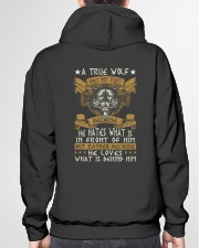 WOLVES - A TRUE WOLF Hooded Sweatshirt garment-hooded-sweatshirt-back-04