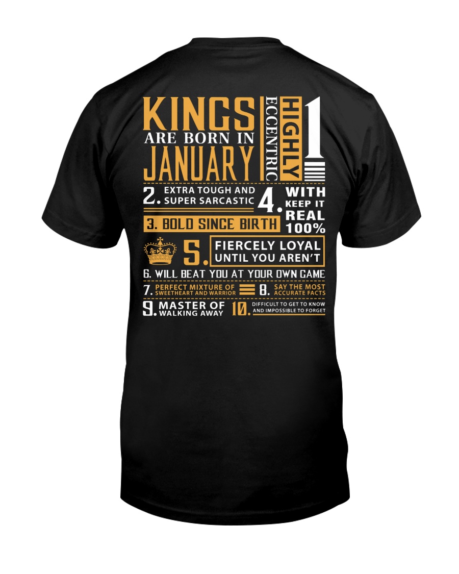 KINGS ARE BORN IN JANUARY Classic T-Shirt