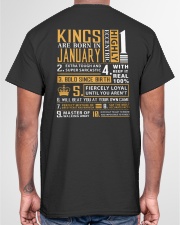 KINGS ARE BORN IN JANUARY Classic T-Shirt garment-tshirt-unisex-back-04