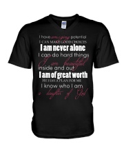 DAUGHTERS OF GOD - WARRIOR OF CHRIST V-Neck T-Shirt thumbnail