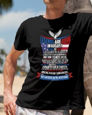 LEGENDS ARE BORN IN AUGUST Classic T-Shirt lifestyle-mens-crewneck-front-11