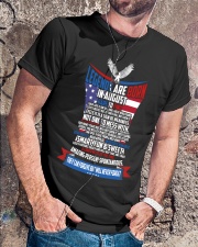 LEGENDS ARE BORN IN AUGUST Classic T-Shirt lifestyle-mens-crewneck-front-4