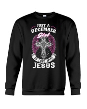 DECEMBER GIRL IN LOVE WITH JESUS - WARRIOR CHRIST Crewneck Sweatshirt thumbnail