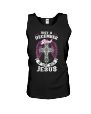 DECEMBER GIRL IN LOVE WITH JESUS - WARRIOR CHRIST Unisex Tank thumbnail