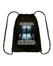 DEVIL WHISPERED - JANUARY Drawstring Bag thumbnail
