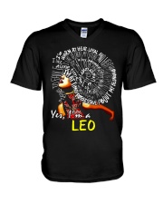 YES I AM A LEO V-Neck T-Shirt thumbnail