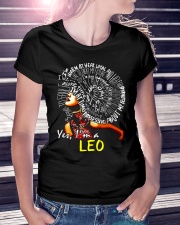 YES I AM A LEO Ladies T-Shirt lifestyle-women-crewneck-front-7