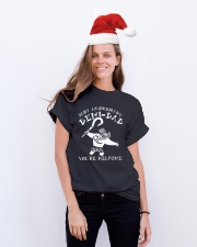 JUST AN ORDINARY DEMI-DAD Classic T-Shirt lifestyle-holiday-crewneck-front-1