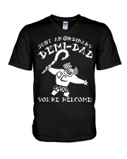 JUST AN ORDINARY DEMI-DAD V-Neck T-Shirt thumbnail
