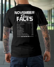 NOVEMBER GUY FACTS Classic T-Shirt lifestyle-mens-crewneck-back-3