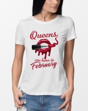 QUEENS ARE BORN IN FEBRUARY Ladies T-Shirt lifestyle-women-crewneck-front-10