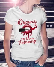 QUEENS ARE BORN IN FEBRUARY Ladies T-Shirt lifestyle-women-crewneck-front-7