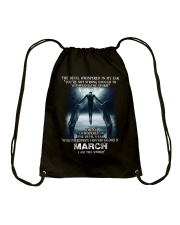 DEVIL WHISPERED - MARCH Drawstring Bag thumbnail