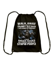 I AM A GRUMPY OLD MAN I WAS BORN IN FEBRUARY Drawstring Bag thumbnail
