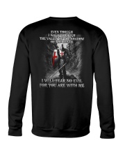 I WILL FEAR NO EVIL - WARRIOR OF CHRIST Crewneck Sweatshirt thumbnail
