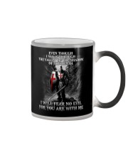 I WILL FEAR NO EVIL - WARRIOR OF CHRIST Color Changing Mug thumbnail