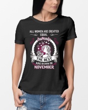 THE BEST ARE BORN IN NEVEMBER Ladies T-Shirt lifestyle-women-crewneck-front-10