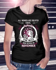 THE BEST ARE BORN IN NEVEMBER Ladies T-Shirt lifestyle-women-crewneck-front-7
