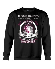 THE BEST ARE BORN IN NEVEMBER Crewneck Sweatshirt thumbnail