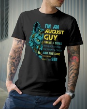 'M AN AUGUST GUY - I HAVE 3 SIDES Classic T-Shirt lifestyle-mens-crewneck-front-6