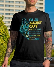 'M AN AUGUST GUY - I HAVE 3 SIDES Classic T-Shirt lifestyle-mens-crewneck-front-8