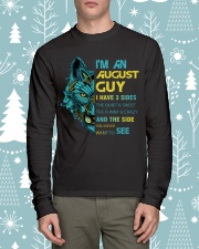 'M AN AUGUST GUY - I HAVE 3 SIDES Long Sleeve Tee lifestyle-holiday-longsleeves-front-1