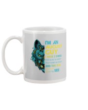 'M AN AUGUST GUY - I HAVE 3 SIDES Mug back