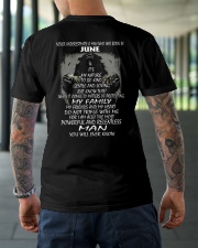 NEVER UNDERESTIMATE A MAN WHO WAS BORN IN JUNE Classic T-Shirt lifestyle-mens-crewneck-back-3