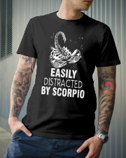 EASILY DISTRACTED BY SCORPIO Classic T-Shirt lifestyle-mens-crewneck-front-6