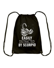 EASILY DISTRACTED BY SCORPIO Drawstring Bag thumbnail