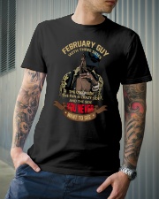 FEBRUARY GUY WITH THREE SIDES Classic T-Shirt lifestyle-mens-crewneck-front-6