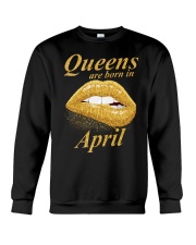 QUEENS ARE BORN IN APRIL Crewneck Sweatshirt thumbnail