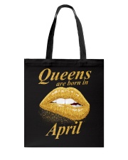 QUEENS ARE BORN IN APRIL Tote Bag thumbnail
