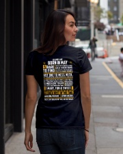LEGENDS ARE BORN IN MAY Ladies T-Shirt lifestyle-women-crewneck-back-1
