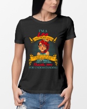 LEO WAS BORN WITH MY HEART ON MY SLEEVE Ladies T-Shirt lifestyle-women-crewneck-front-10