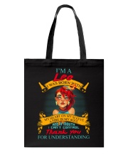 LEO WAS BORN WITH MY HEART ON MY SLEEVE Tote Bag thumbnail