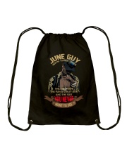 JUNE GUY WITH THREE SIDES Drawstring Bag thumbnail